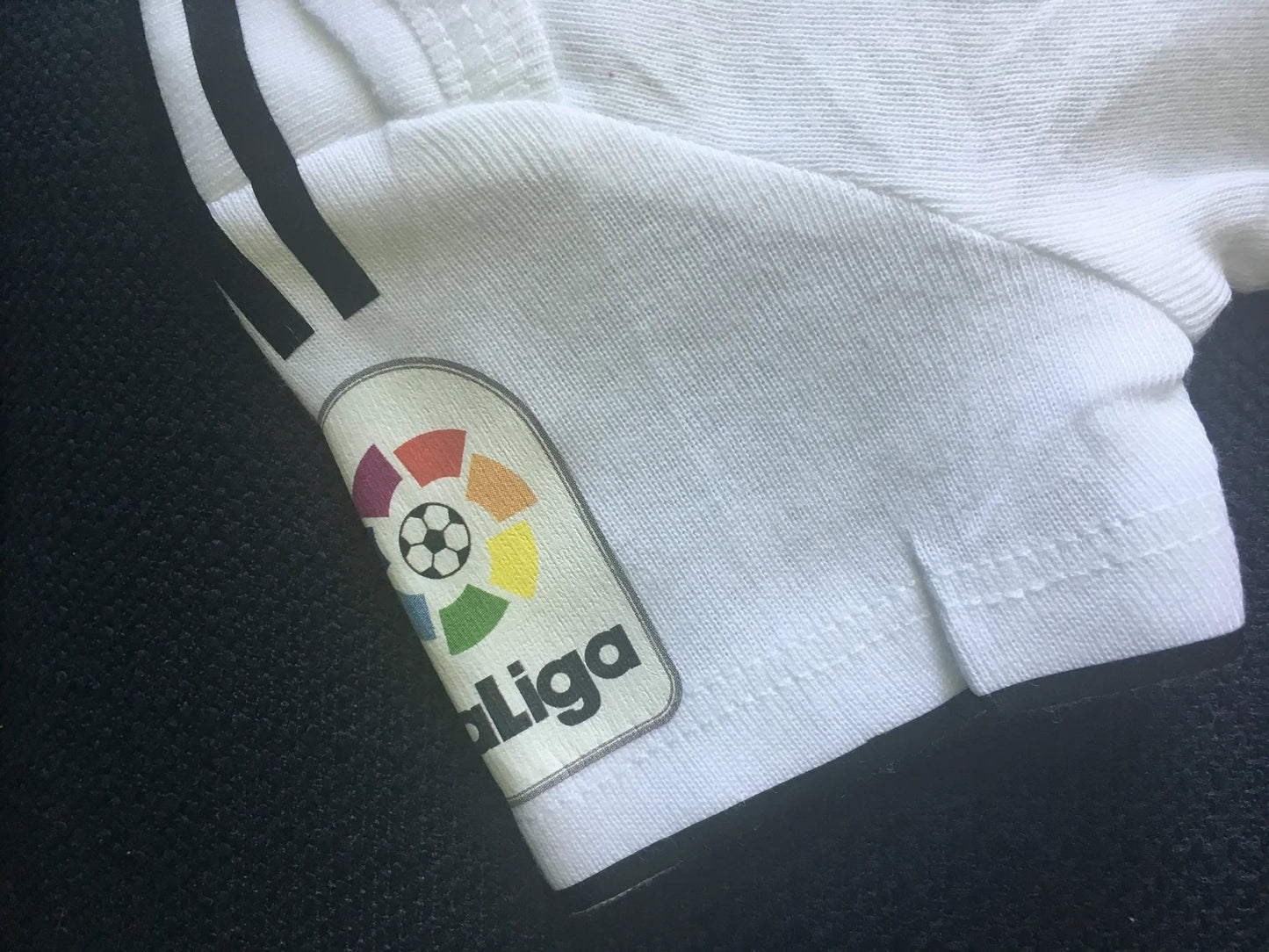 Customized Real Madrid Soccer Jersey , Baby Rib Bodysuit Sizes V5