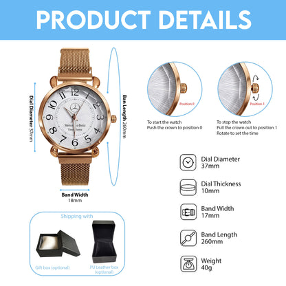 Personalized Merc Rendez-Vous Luxury Women Hand Watch