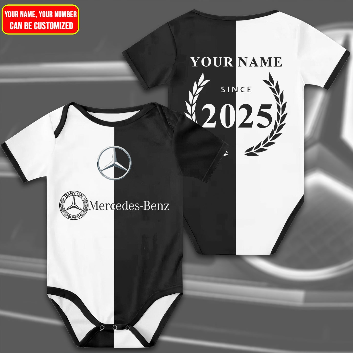 Customized Merc Jersey , Baby Rib Bodysuit Sizes