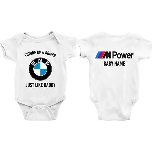 Customized Future BW Driver Jersey , Baby Rib Bodysuit Sizes