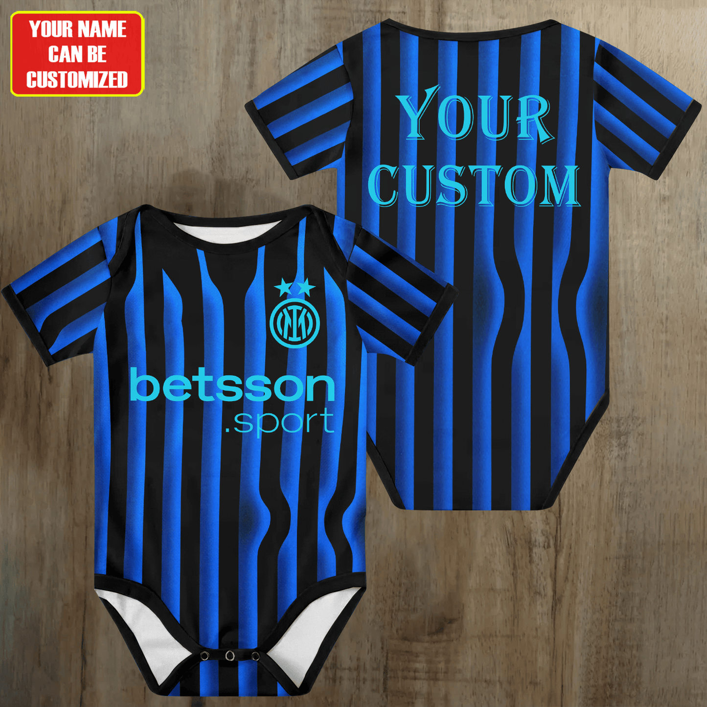 Customized Inter Milan Soccer Jersey , Baby Rib Bodysuit Sizes