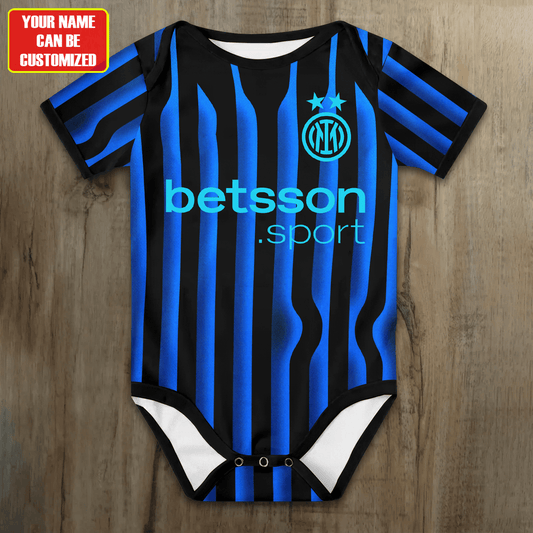 Customized Inter Milan Soccer Jersey , Baby Rib Bodysuit Sizes