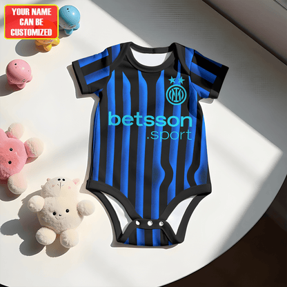 Customized Inter Milan Soccer Jersey , Baby Rib Bodysuit Sizes