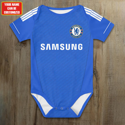 Customized Chelsea Sport Soccer Jersey , Baby Rib Bodysuit Sizes