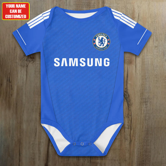 Customized Chelsea Sport Soccer Jersey , Baby Rib Bodysuit Sizes