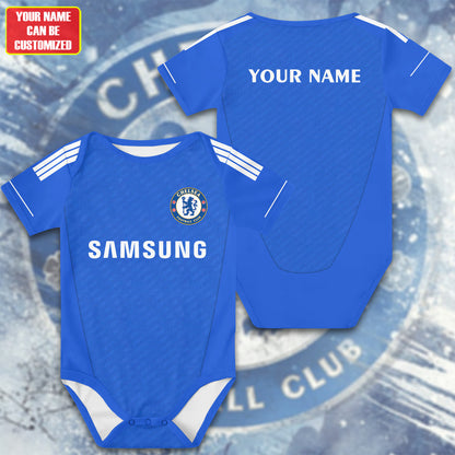 Customized Chelsea Sport Soccer Jersey , Baby Rib Bodysuit Sizes