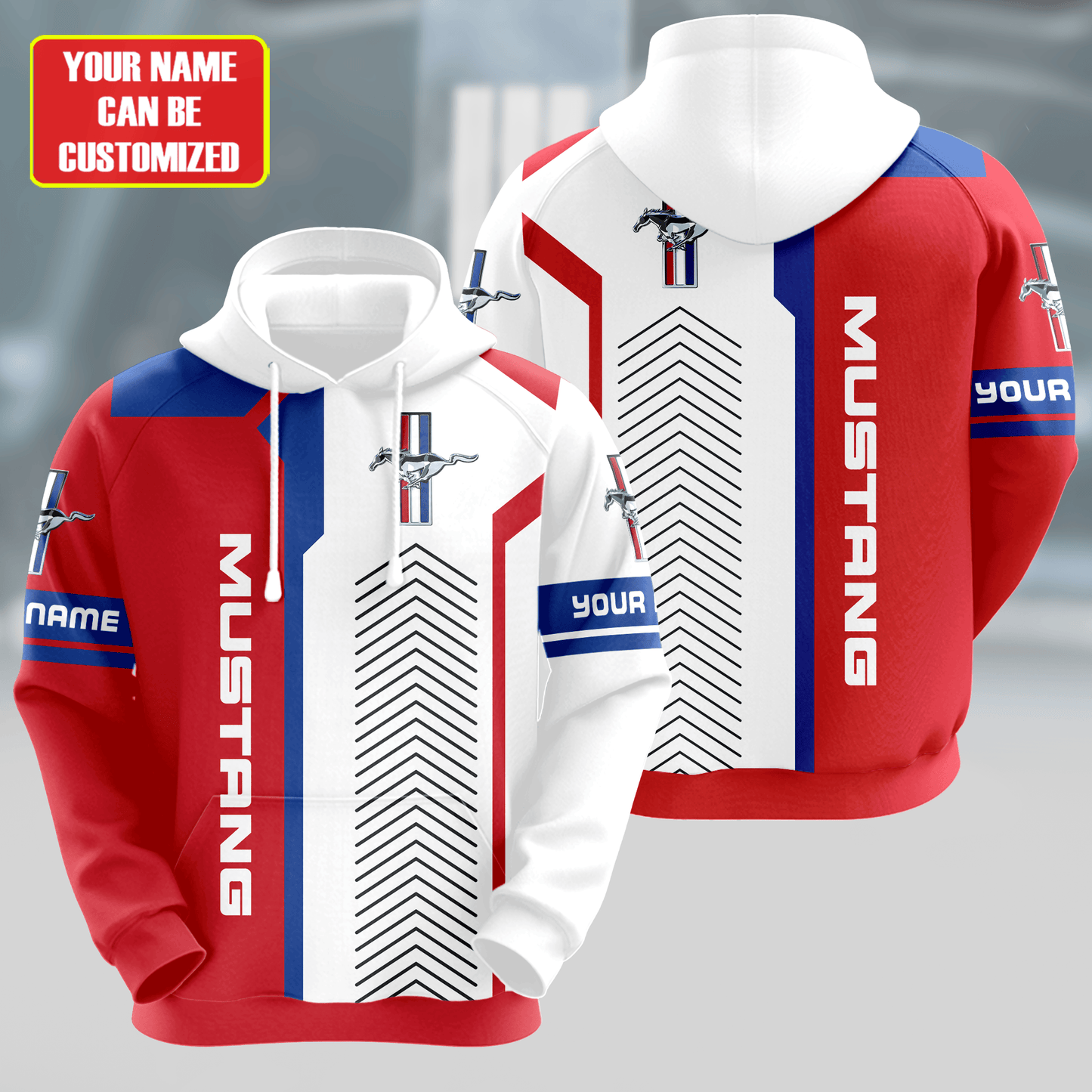 Personalized F Mustang 3D All over Printed Hoodie and Sweatpants set