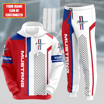 Personalized F Mustang 3D All over Printed Hoodie and Sweatpants set