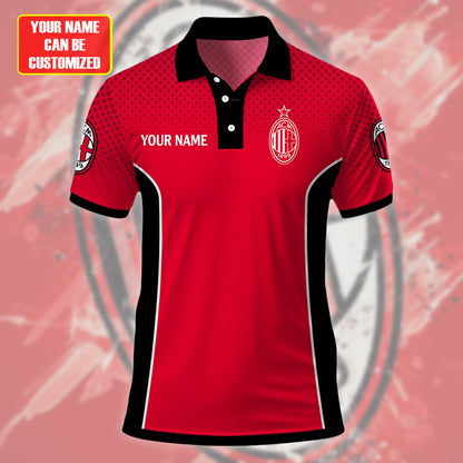 Personalized AC Milan Q2 3D Full Printing Set , AC Milan Q2 Shirt , Zipper Polo, Hoodie , Short , Polo ,hawaii V2