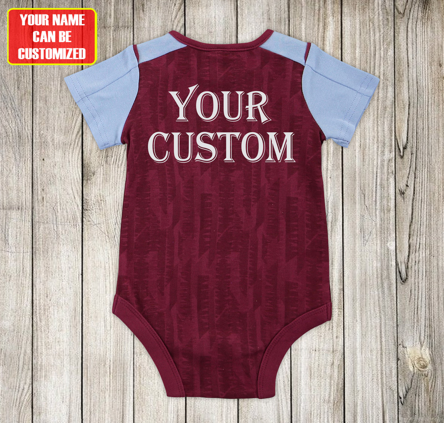 Customized Aston Villa Jersey , Baby Rib Bodysuit Sizes
