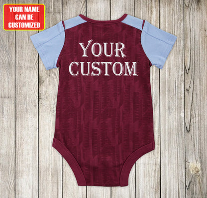 Customized Aston Villa Jersey , Baby Rib Bodysuit Sizes