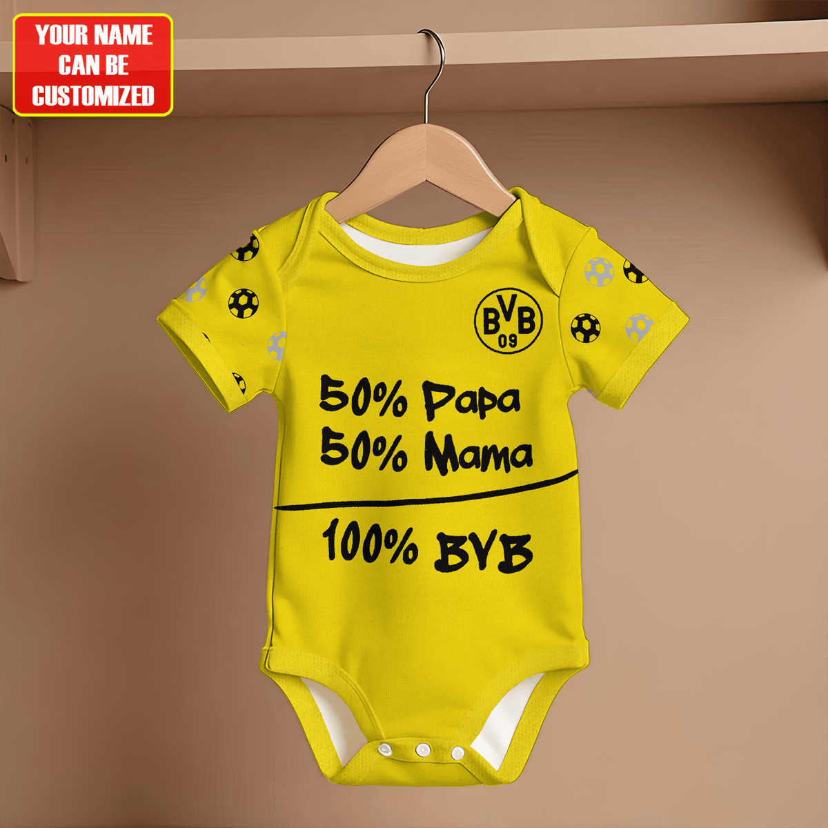 Customized Dortmund Jersey , Baby Rib Bodysuit Sizes