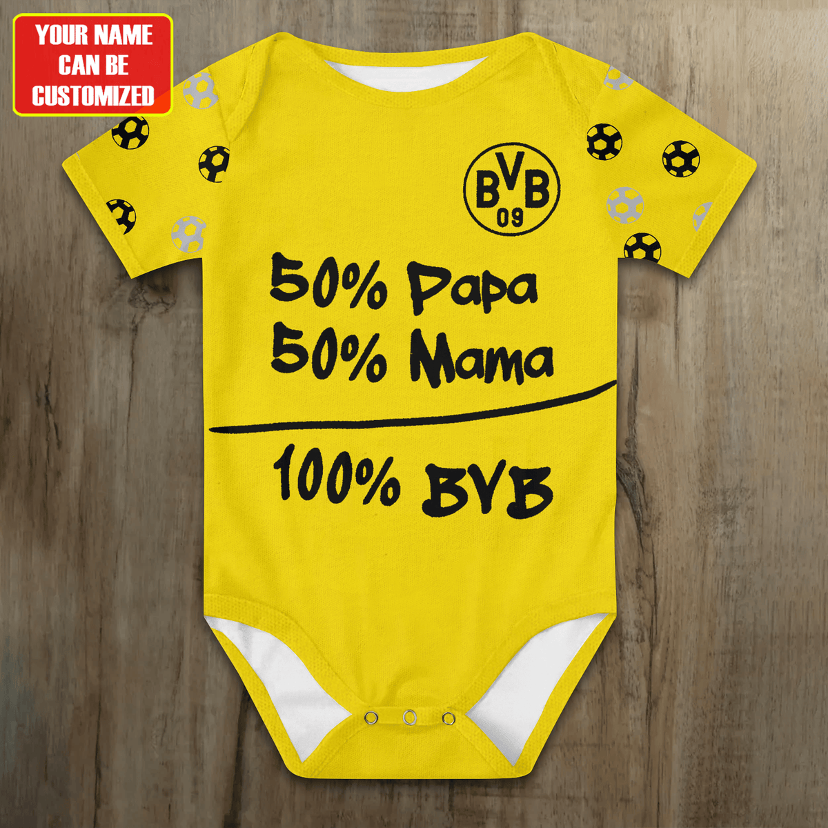Customized Dortmund Jersey , Baby Rib Bodysuit Sizes