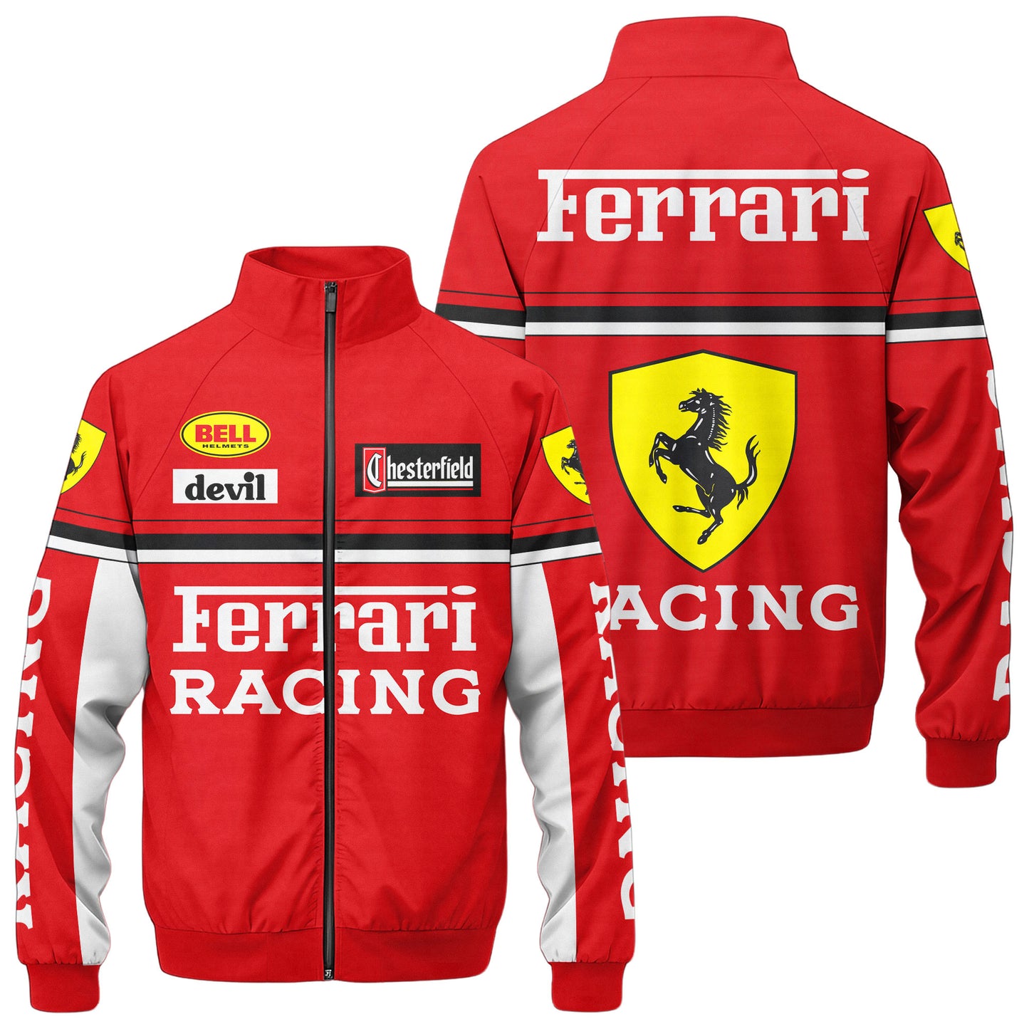 S.F Racing Sport Zipper Stand Collar Jacket