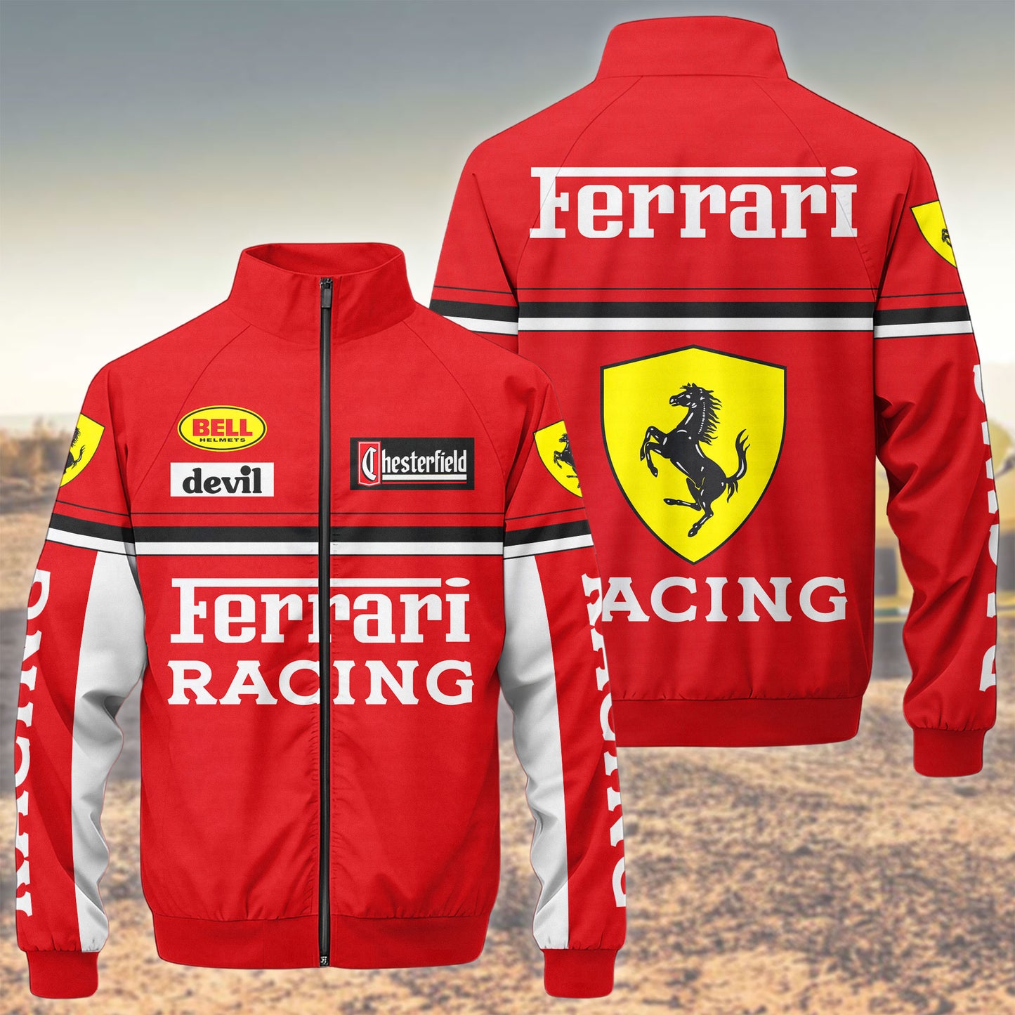 S.F Racing Sport Zipper Stand Collar Jacket