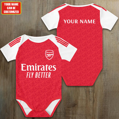 Customized Arsenal Soccer Jersey , Baby Rib Bodysuit Sizes
