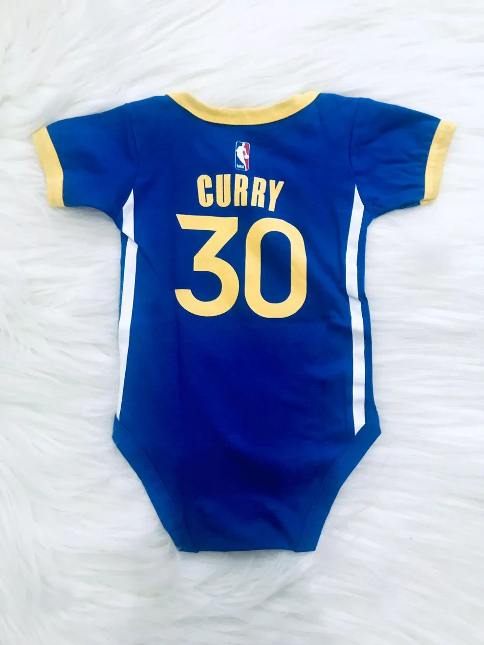 Customized GSW Basketball Jersey , Baby Rib Bodysuit Sizes V3