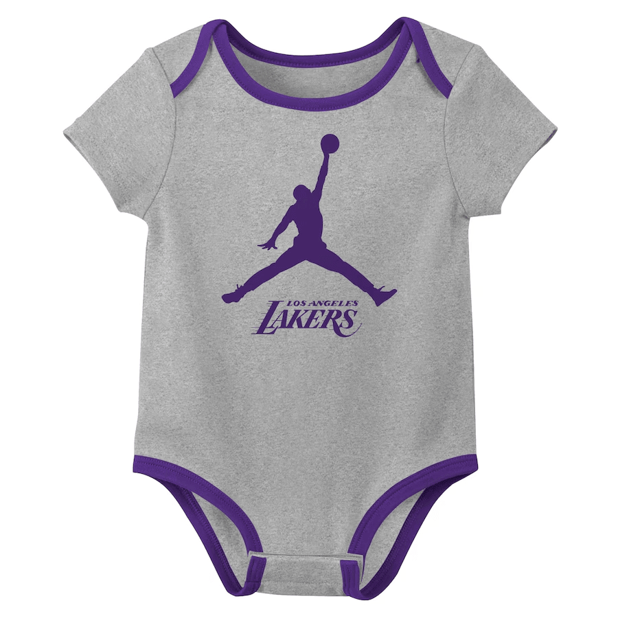 Customized LAL Basketball Jersey , Baby Rib Bodysuit Sizes V5