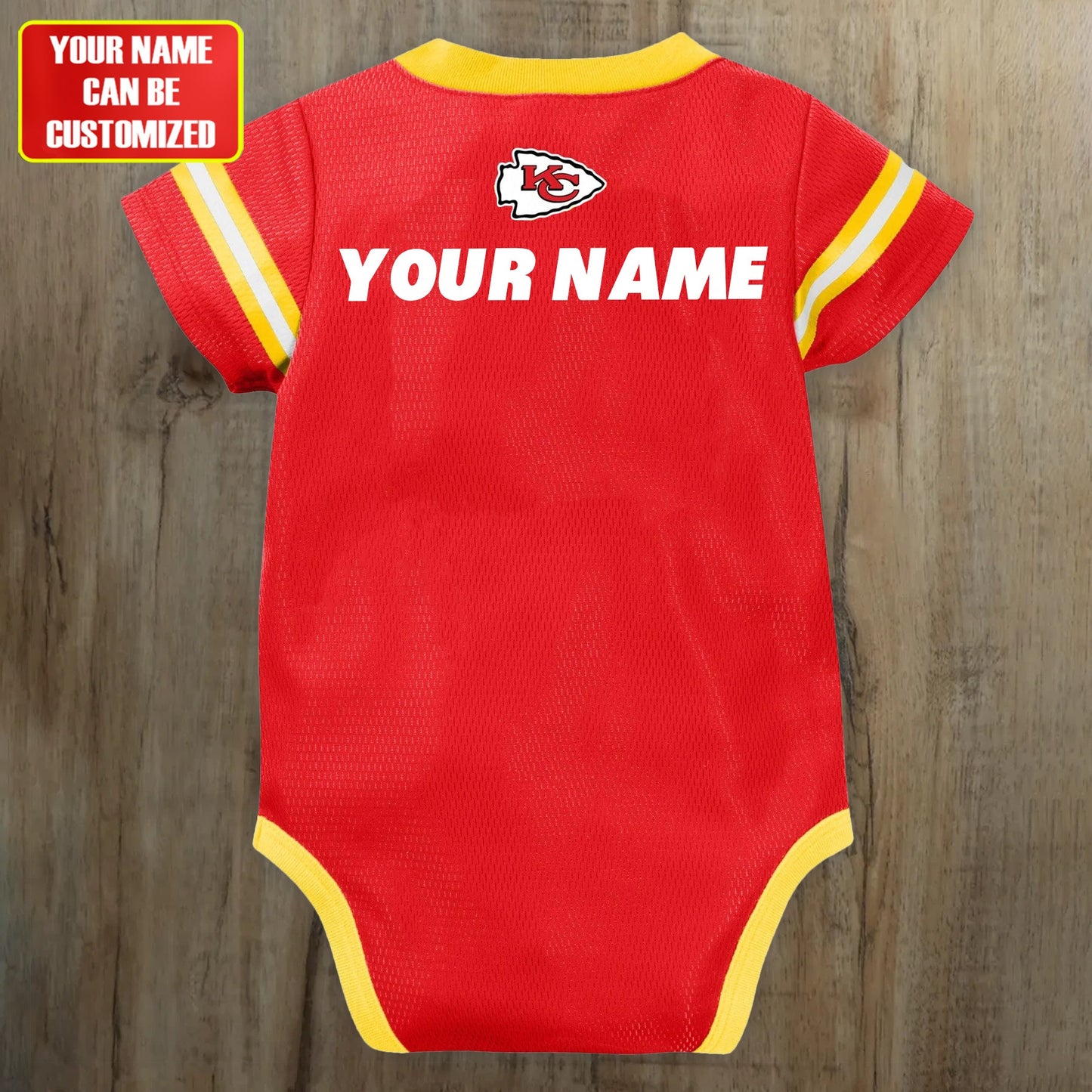Customized KC Jersey , Baby Rib Bodysuit Sizes