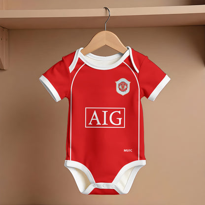 Customized Manchester United Jersey , Baby Rib Bodysuit Sizes V5