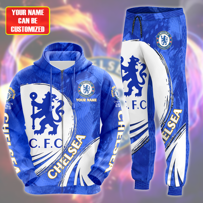 Personalized Chelsea Champions 3D All over Printed Hoodie and Sweatpants set