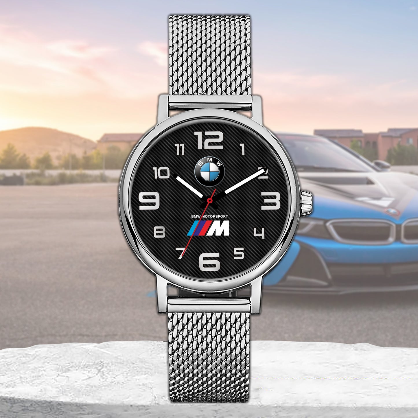 Personalized BW Motorsport Steel Watch Men Women