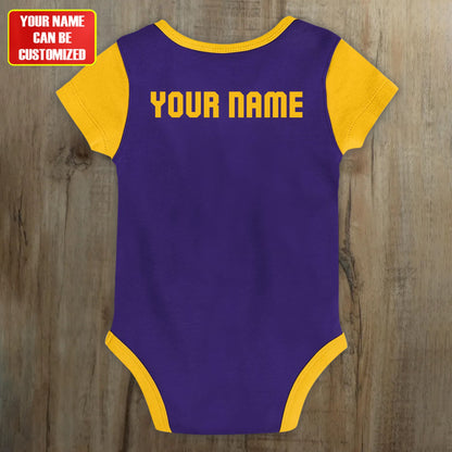 Customized LAL Basketball Jersey , Baby Rib Bodysuit Sizes V6