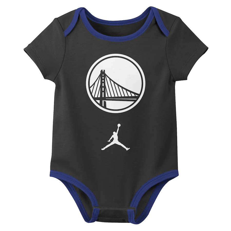 Customized GSW Basketball Jersey , Baby Rib Bodysuit Sizes V4