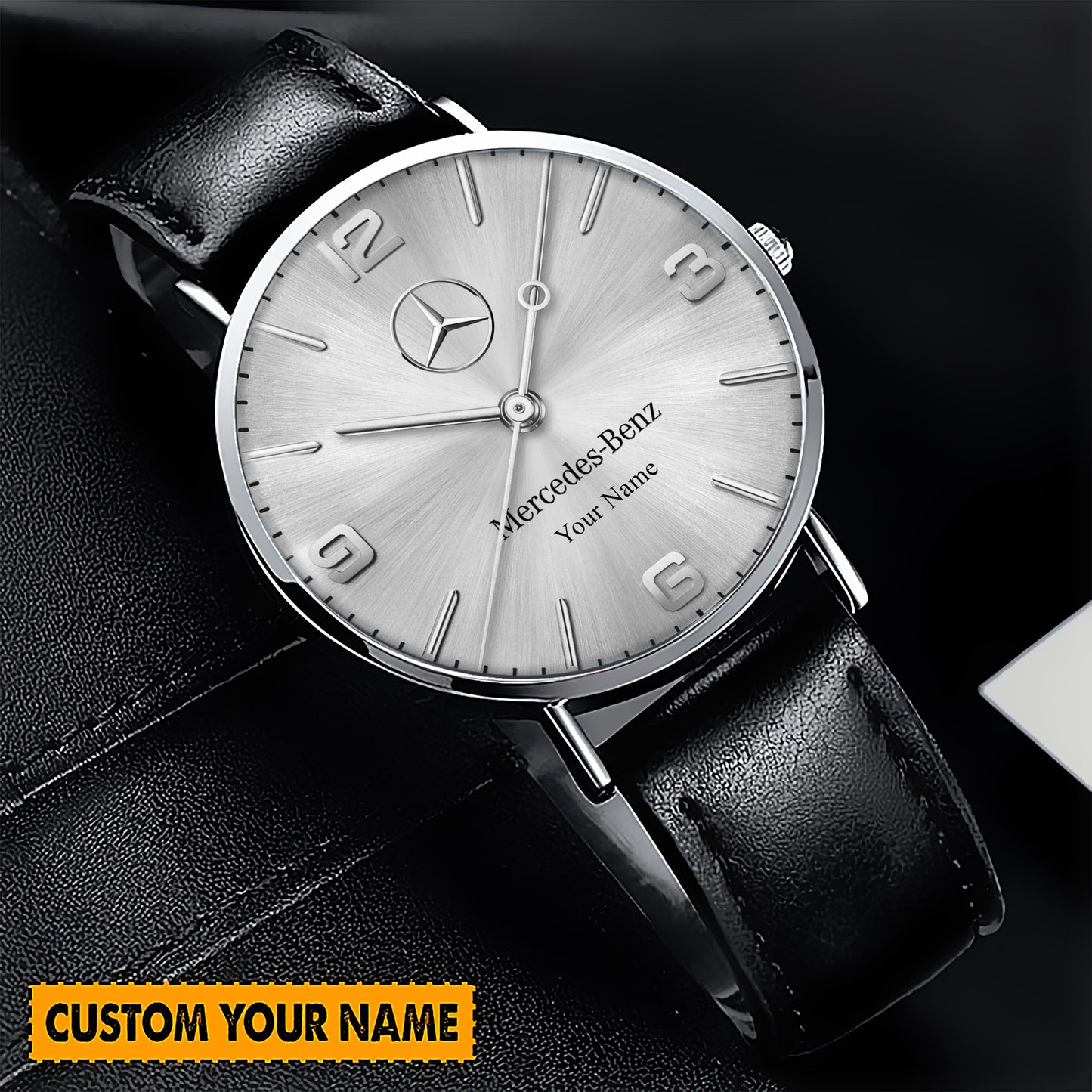 Personalized Merc CODE 11.59 Quartz Leather Watch Q280705