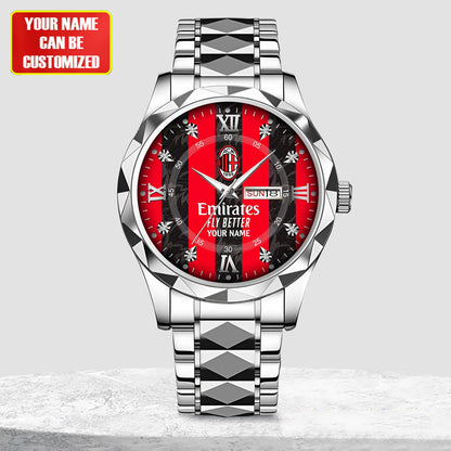 Personalized AC Milan Sport Alloy Charley Watch