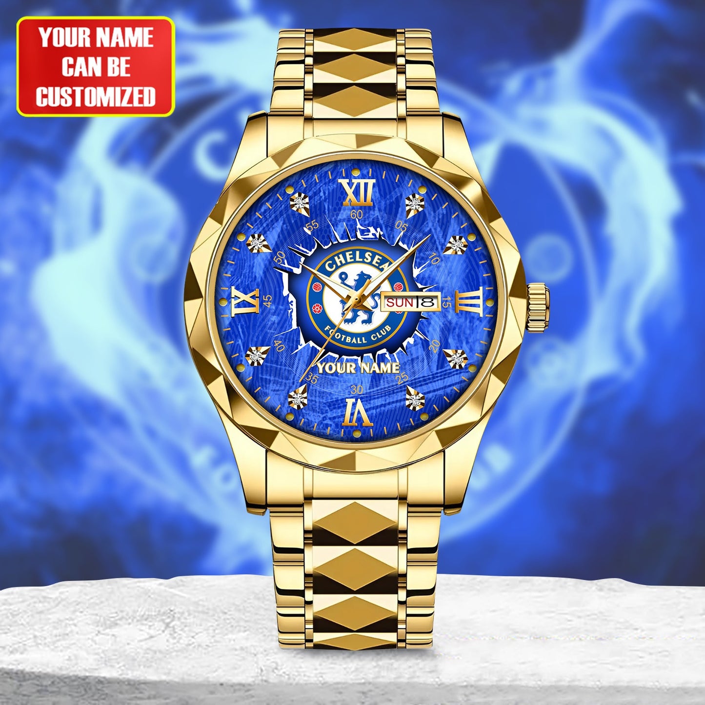 Personalized Chelsea Champions Alloy Charley Watch V2