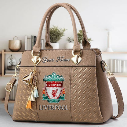 Liverpool Custom Name Classic Leather Handbag