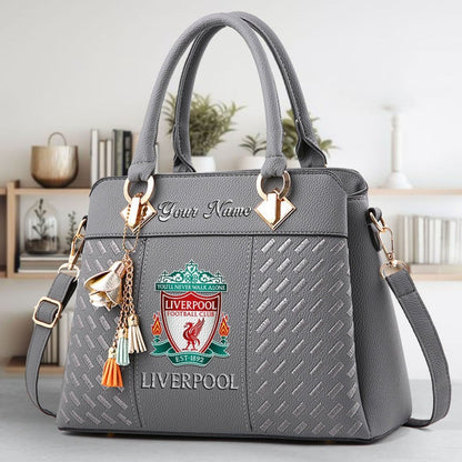 Liverpool Custom Name Classic Leather Handbag