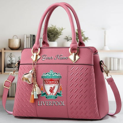 Liverpool Custom Name Classic Leather Handbag