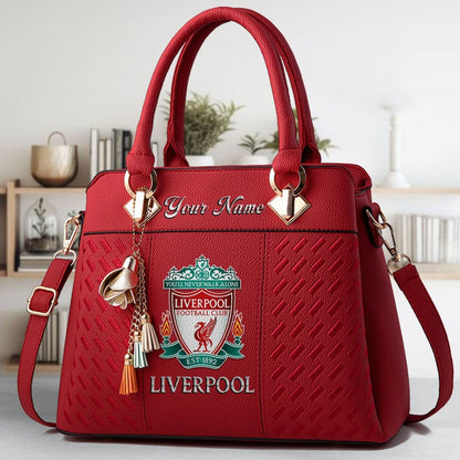 Liverpool Custom Name Classic Leather Handbag