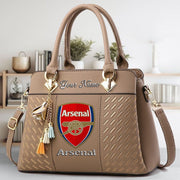 Arsenal Custom Name Classic Leather Handbag