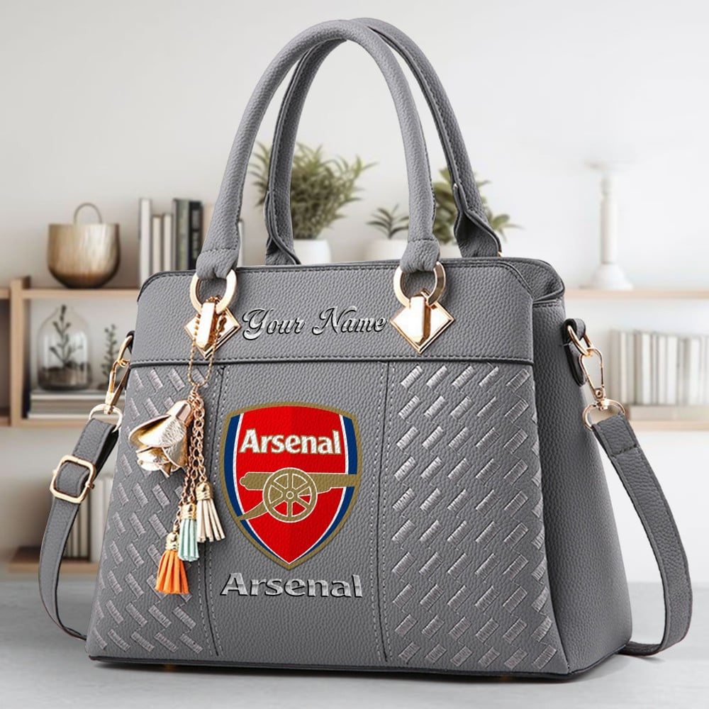 Arsenal Custom Name Classic Leather Handbag