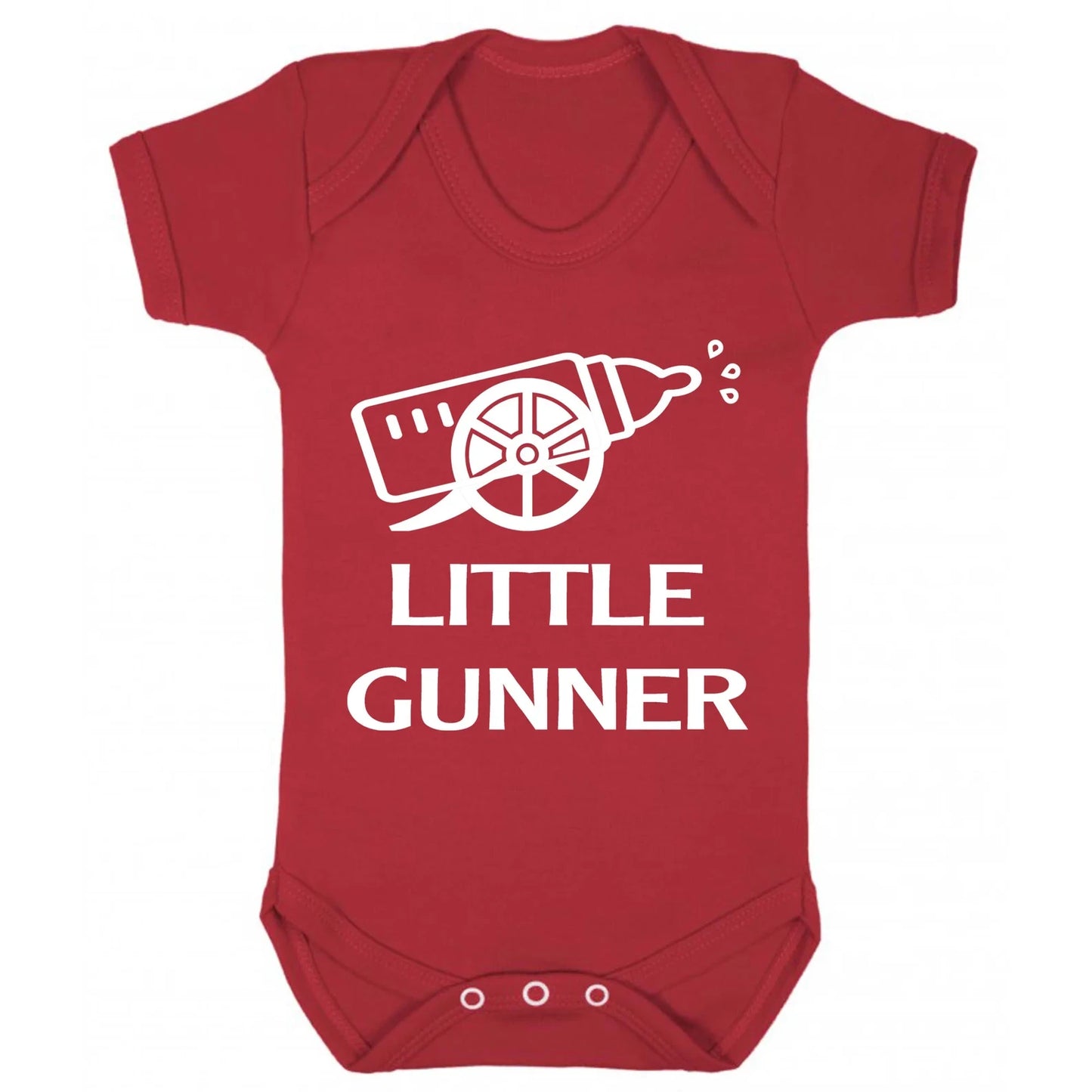 Customized Arsenal Little Gunner Soccer Jersey , Baby Rib Bodysuit Sizes