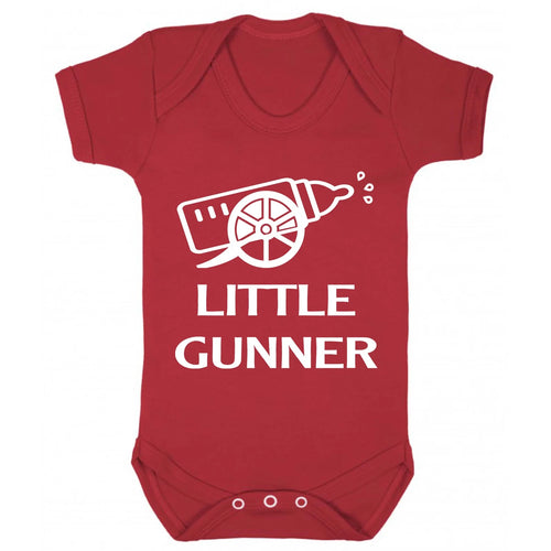 Customized Arsenal Little Gunner Soccer Jersey , Baby Rib Bodysuit Sizes