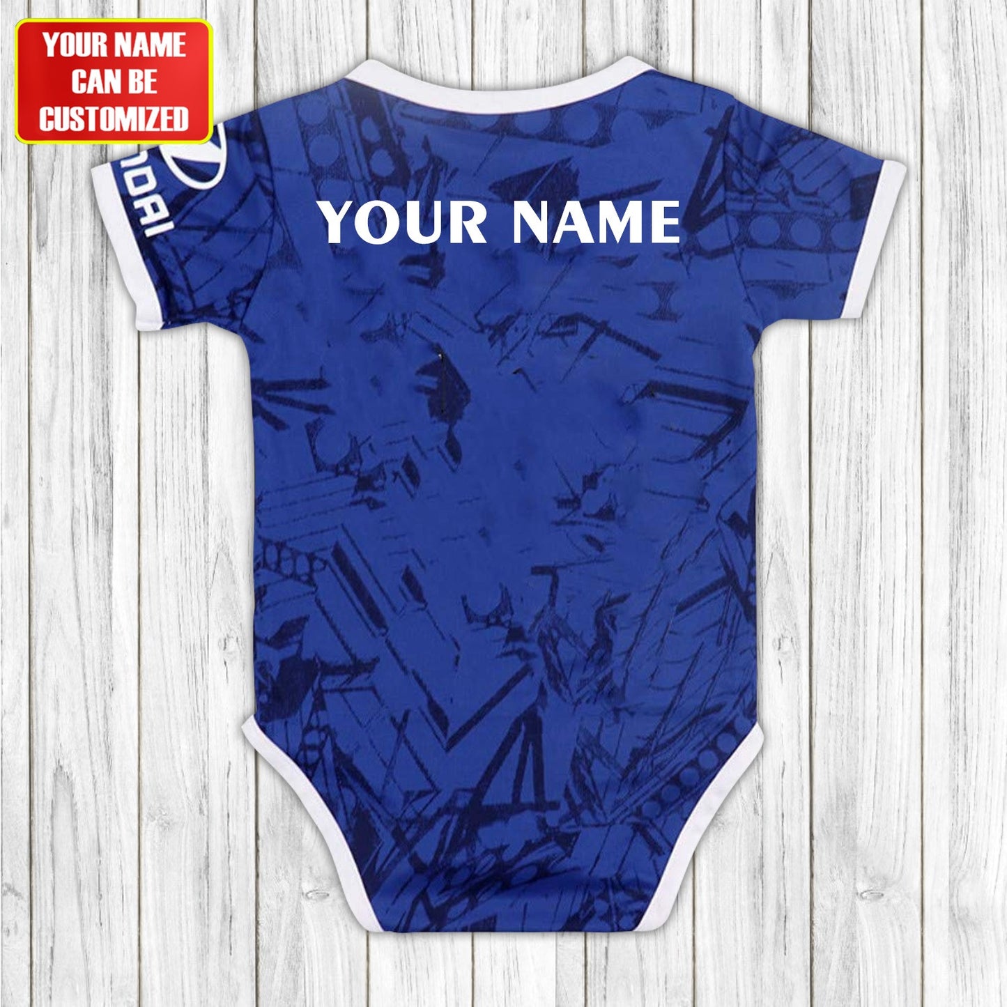Customized Chelsea Jersey , Baby Rib Bodysuit Sizes V2