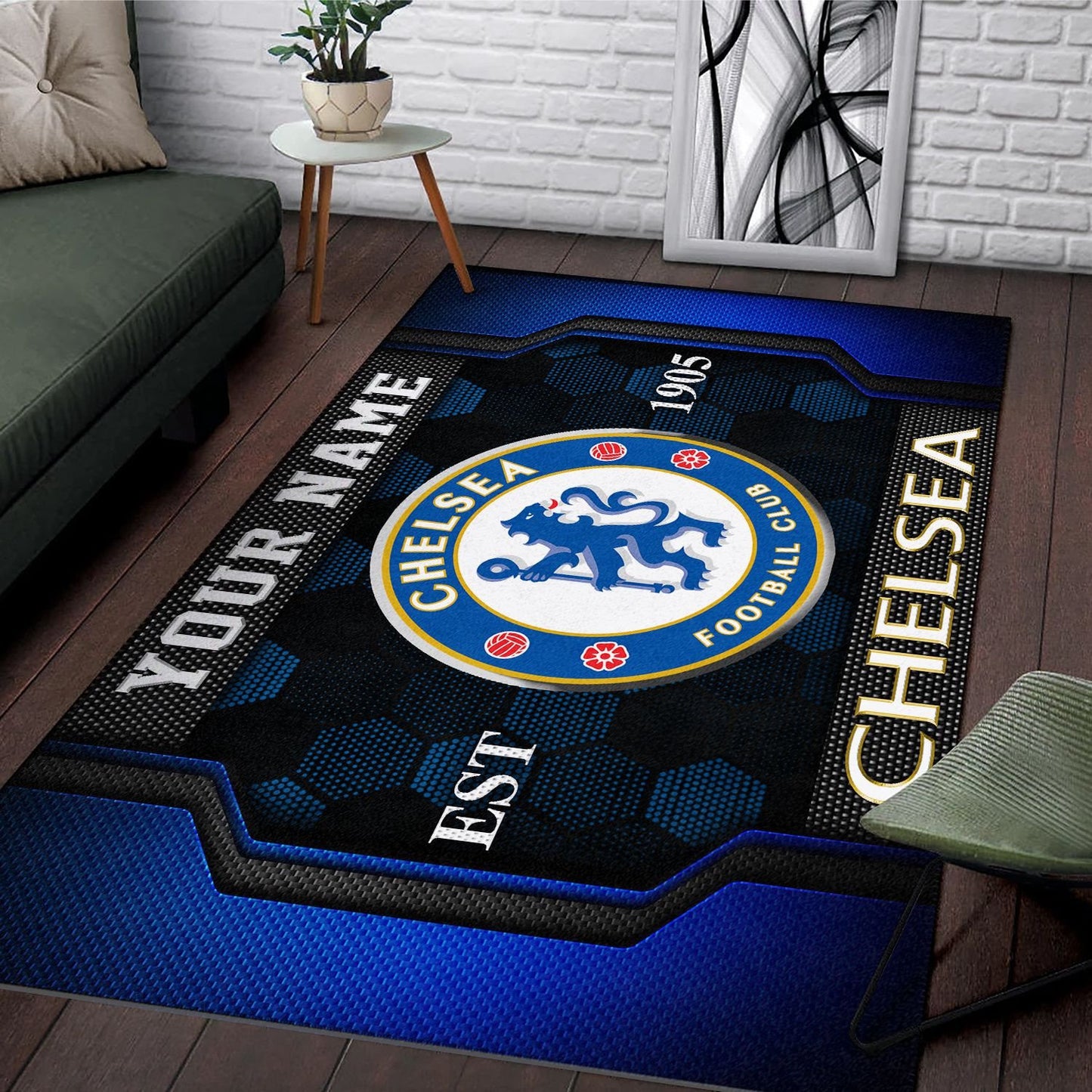 Personalized Chelsea Sport Home Rug