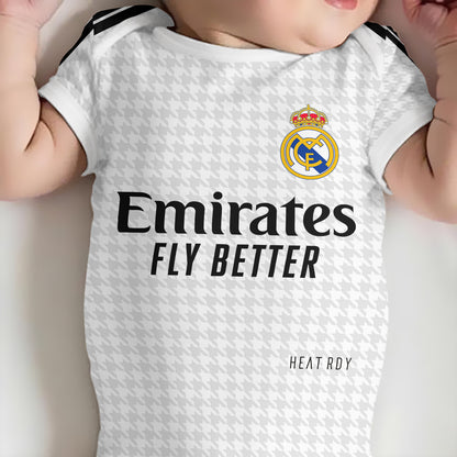 Customized Real Madrid Jersey , Baby Rib Bodysuit Sizes