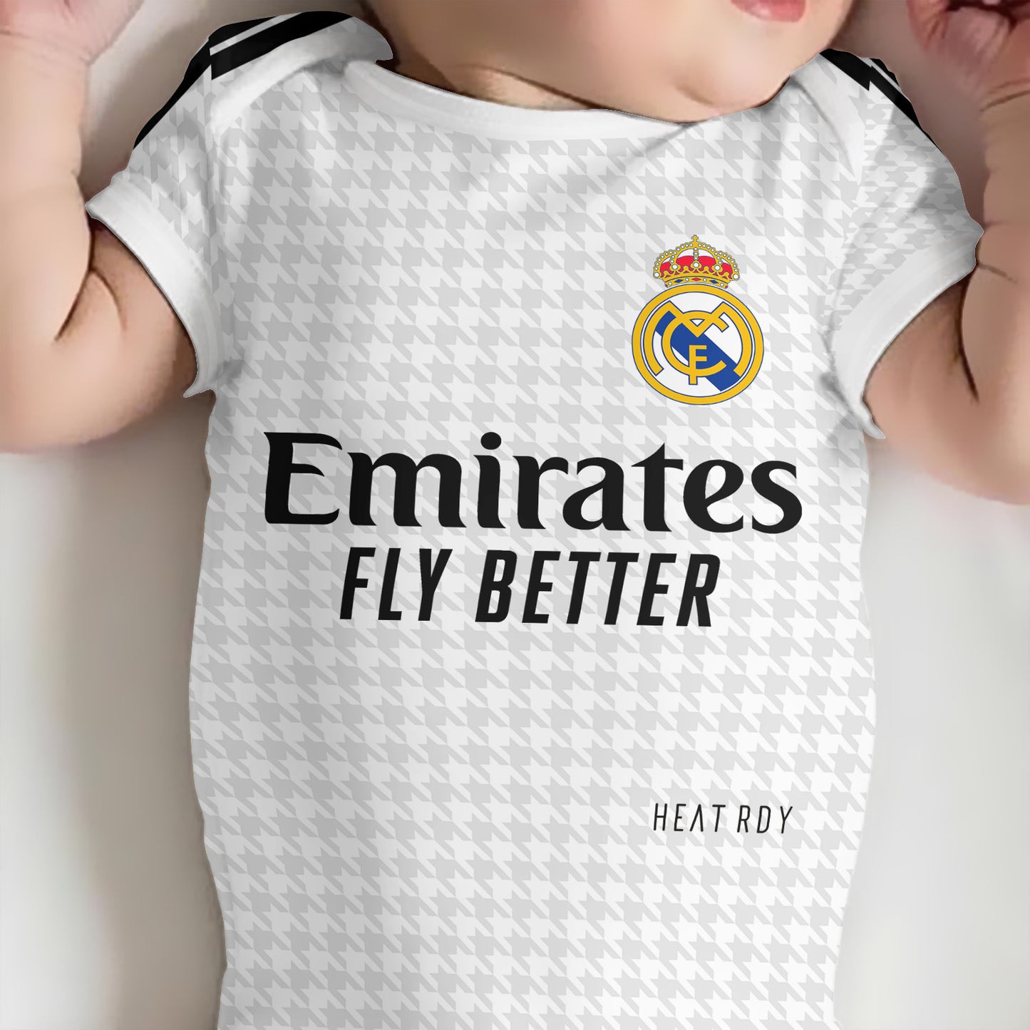 Customized Real Madrid Jersey , Baby Rib Bodysuit Sizes