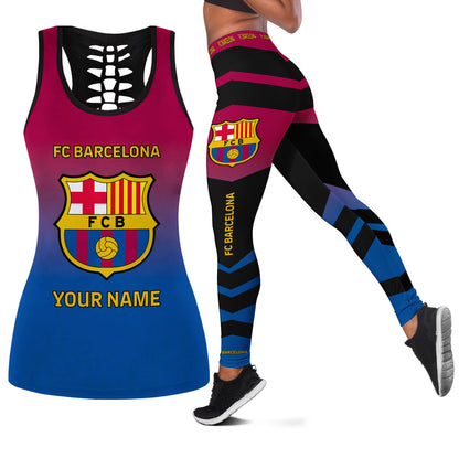 Personalized Barca Tank Top & Leggings Set