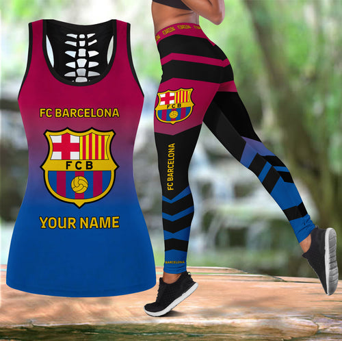 Personalized Barca Tank Top & Leggings Set