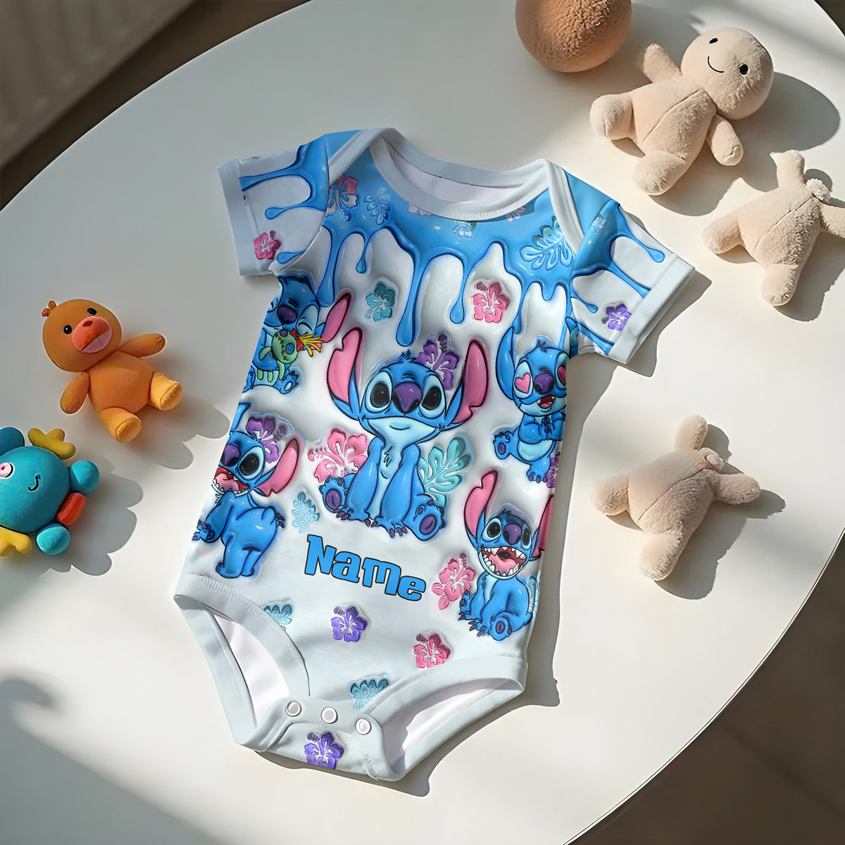 Customized Ohana Jersey , Baby Rib Bodysuit Sizes