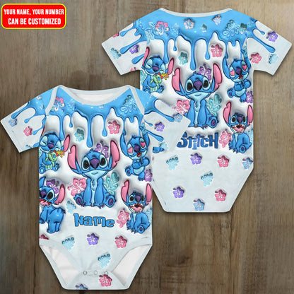 Customized Ohana Jersey , Baby Rib Bodysuit Sizes
