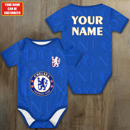 Customized Chelsea London Soccer Jersey , Baby Rib Bodysuit Sizes