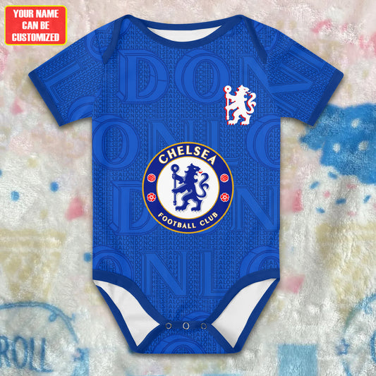 Customized Chelsea London Soccer Jersey , Baby Rib Bodysuit Sizes