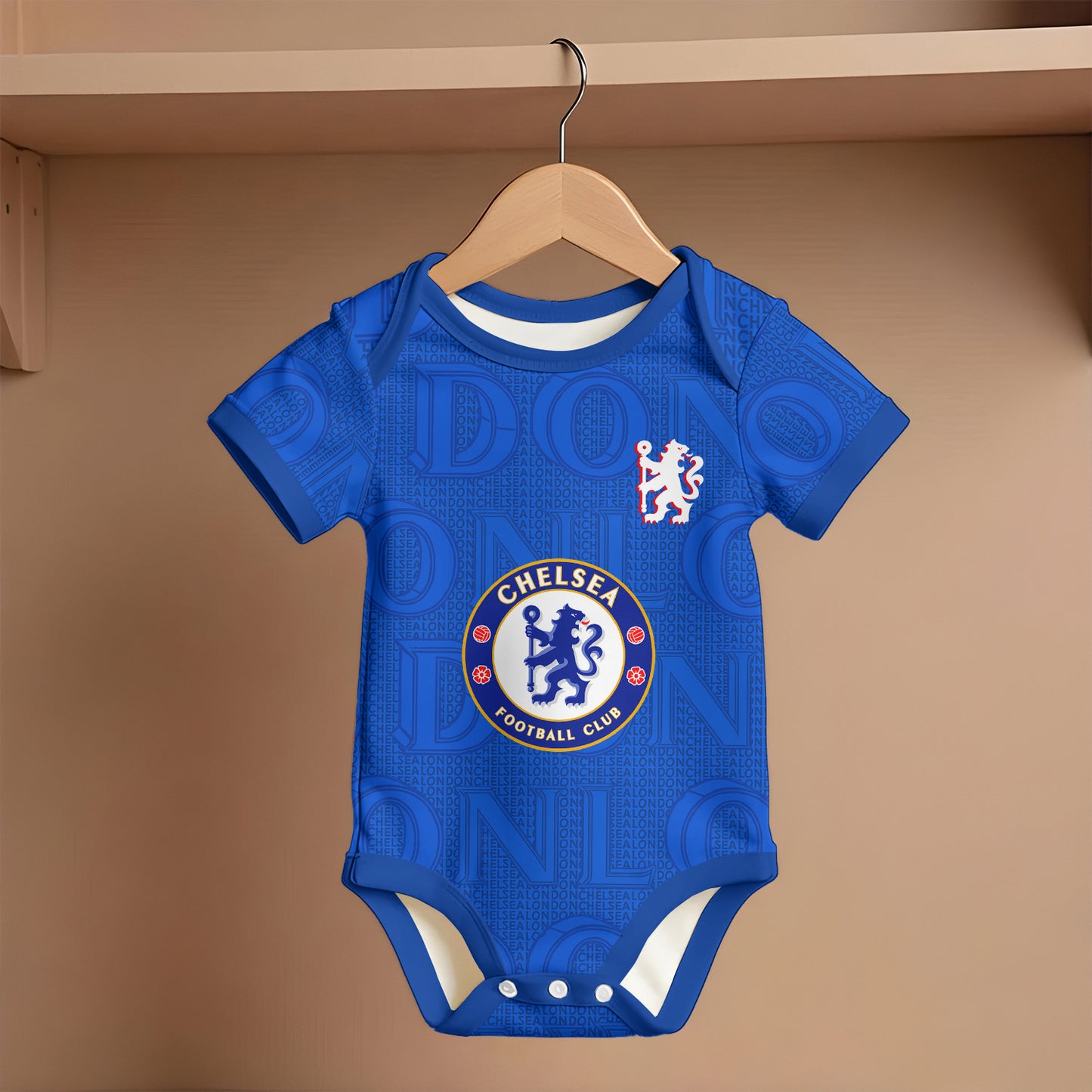 Customized Chelsea London Soccer Jersey , Baby Rib Bodysuit Sizes